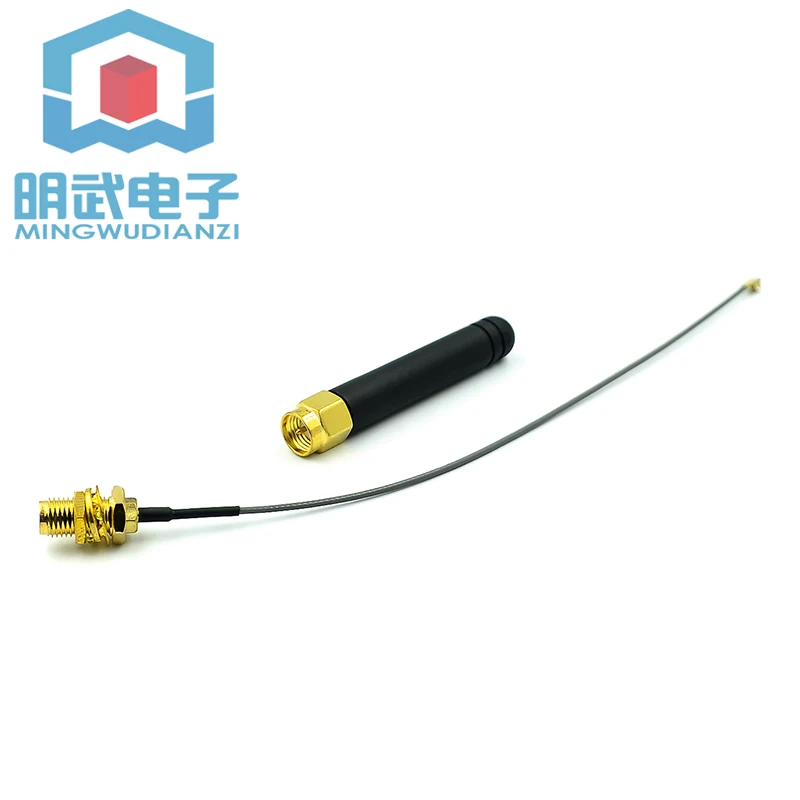 Rubber Stick AntennA+SMA To IPEX ConneCtion Cable Suitable For SIM800L GPRS TCP IP Module