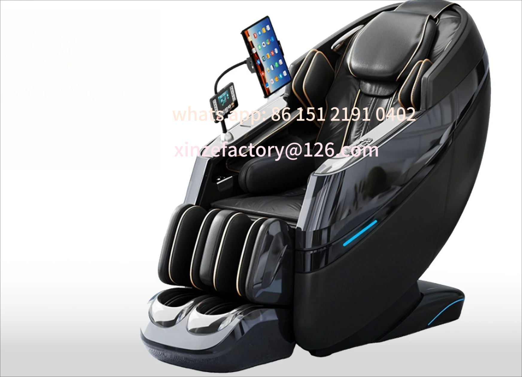 

Настраиваемый Bluetooth Smart Массажное кресло с двойным движением Космическая капсула Трансграничный завод Автоматический массаж всего тела