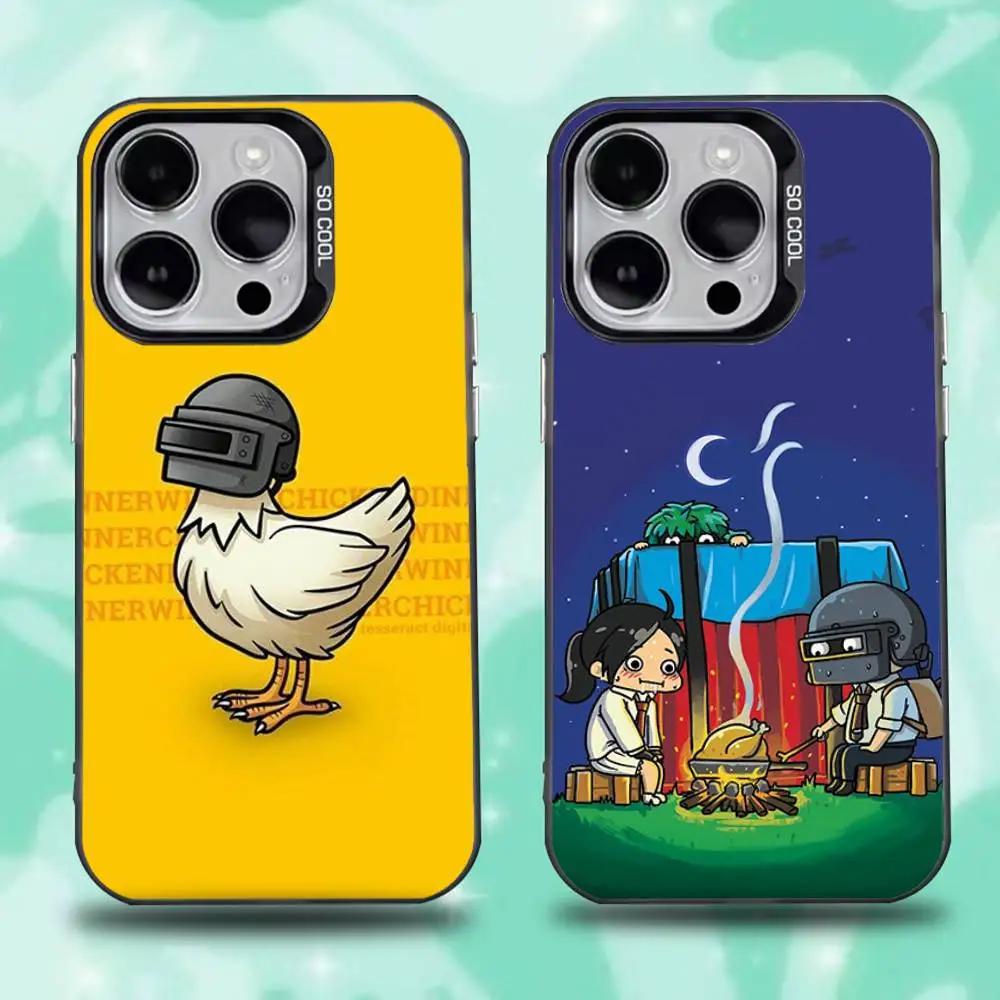 

Game P-PUBG Funny(1) Phone Case For iPhone 17,16,15,14,13,12,11,Pro,XS,Max,Plus,Mini,SE4,E Black Matte Shockproof Cover