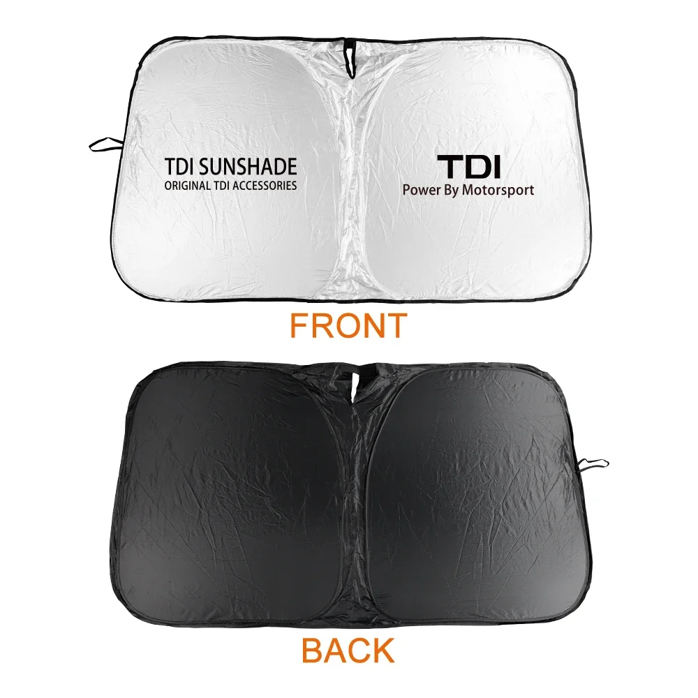 Car Trapezoid Windshield Sunshade Cover For VW-TSI TDI 4Motion Polo Tiguan Golf 7 Touran Bora CC Auto Exterior Anti-UV Accessory