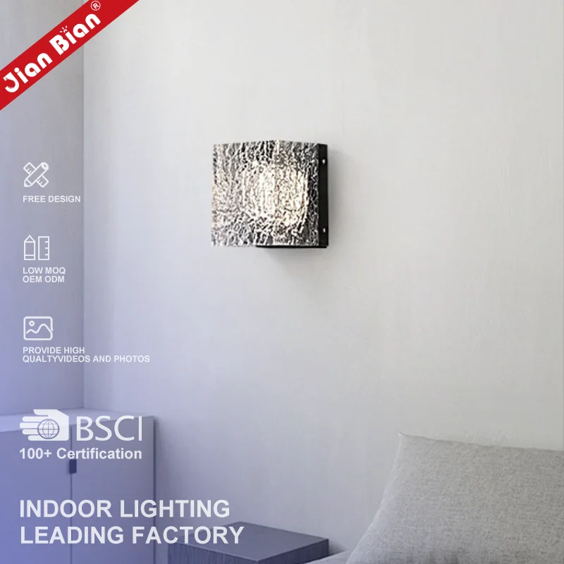

Modern Resin Art Bedside Lamp 10W 3-Color LED Ambient Living Room Background Wall & Hotel Decor Modern Light Luxury Wall Sconce