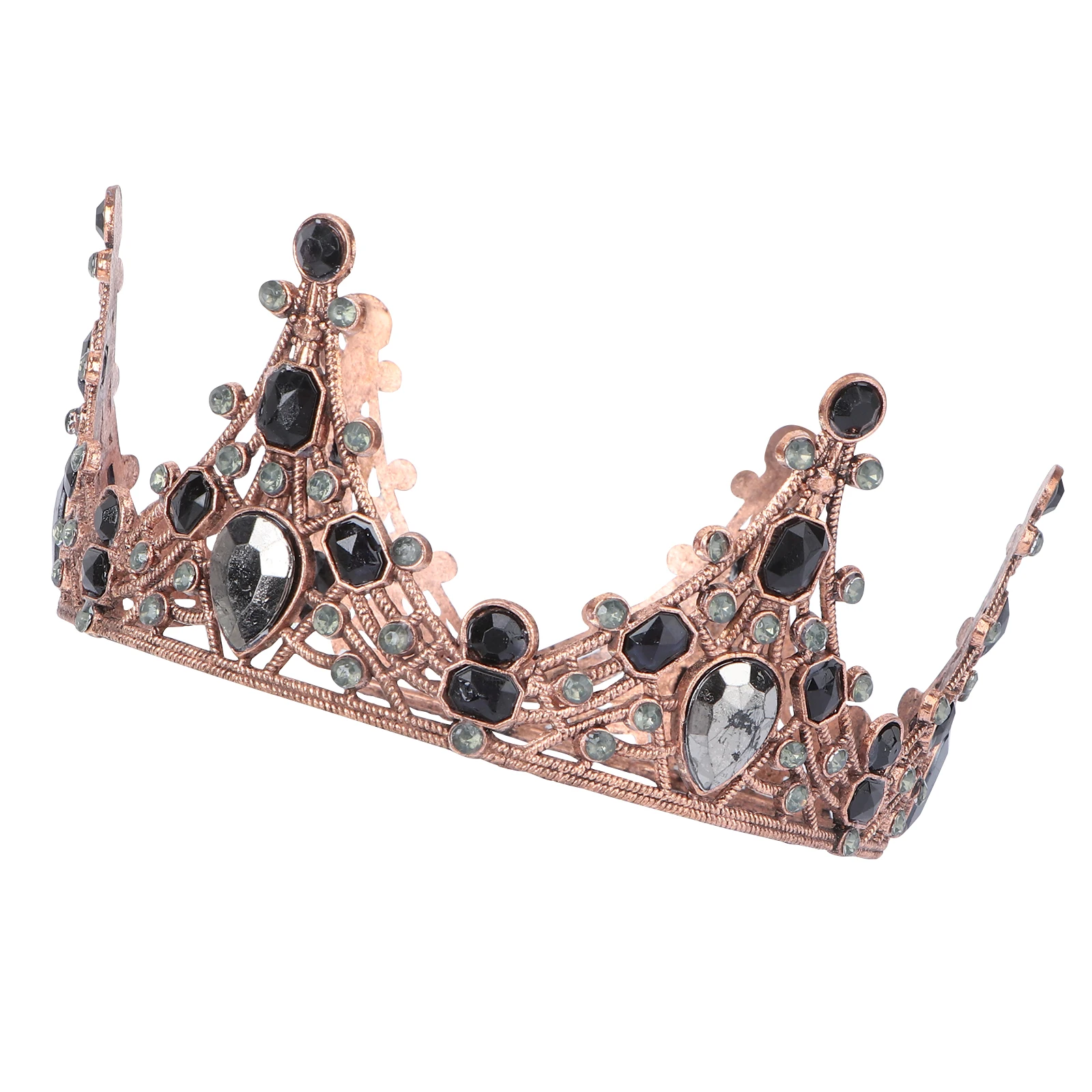 

Bridal Tiara Elegant Baroque Crown Hair Accessories Wedding Engagement Party Headpiece Retro Hairstyling Tool For Women