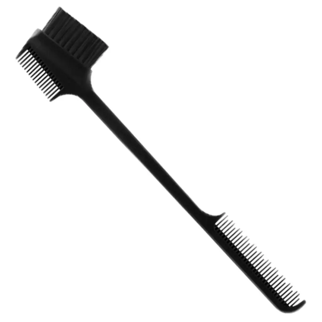 Tragbare Augenbrauenbürste, abgewinkelter Kamm, ABS-Kunststoff, kosmetischer Former für Damen und Herren, Reise-Styling