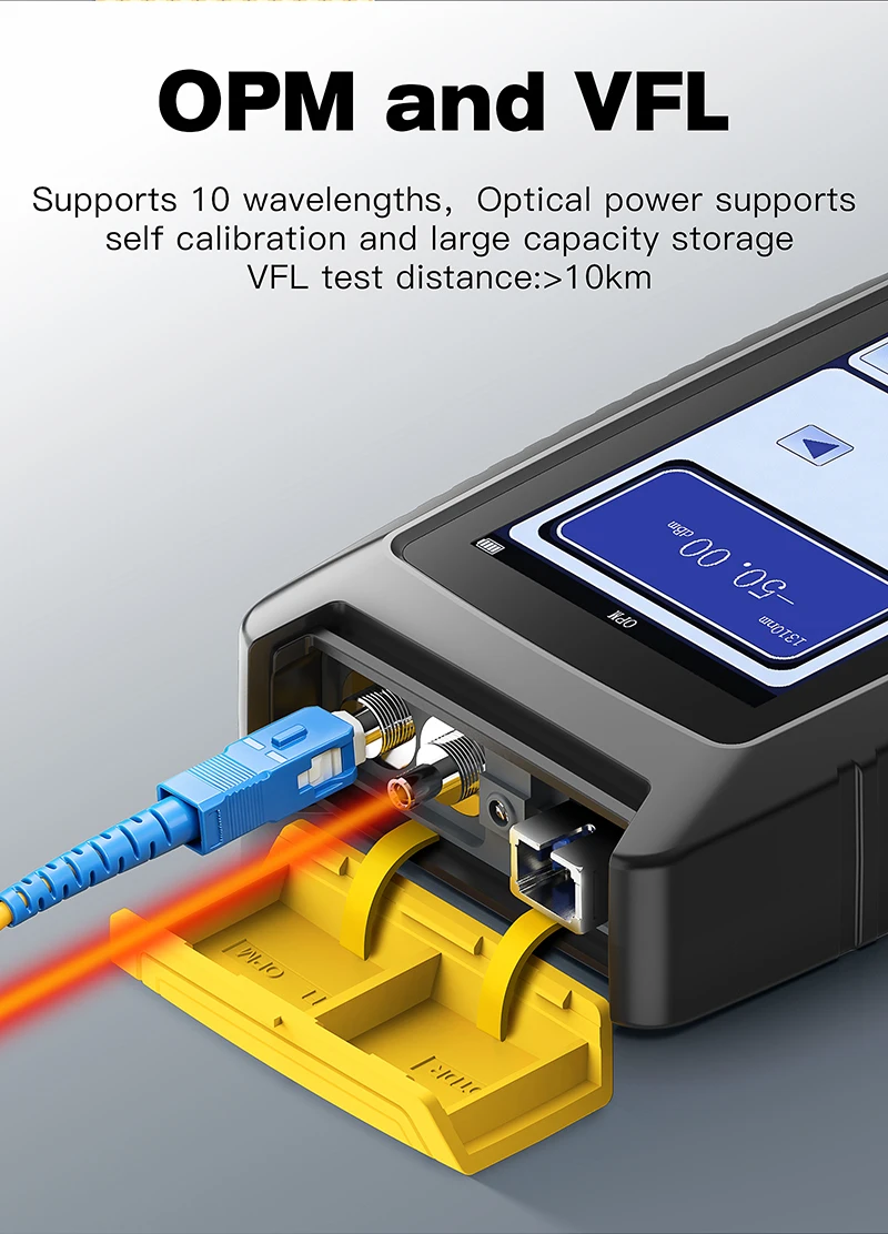 KP100 OTDR Optical Fiber Breakpoint Loss Testing Tool Optical Time Domain Reflec