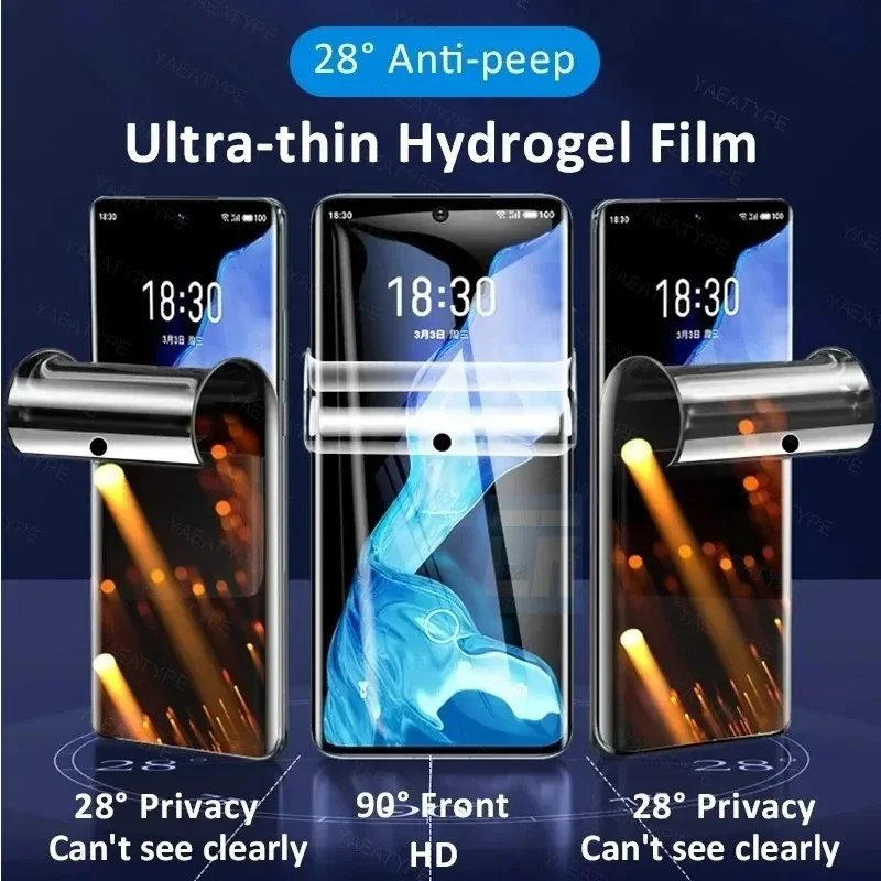 Anti Spy Privacy Hydrogel Film For Honor 200 30 50 60 70 80 90 100 200 Pro  GT SE Magic 7 3 4 5 6 Pro Lite Screen Protector