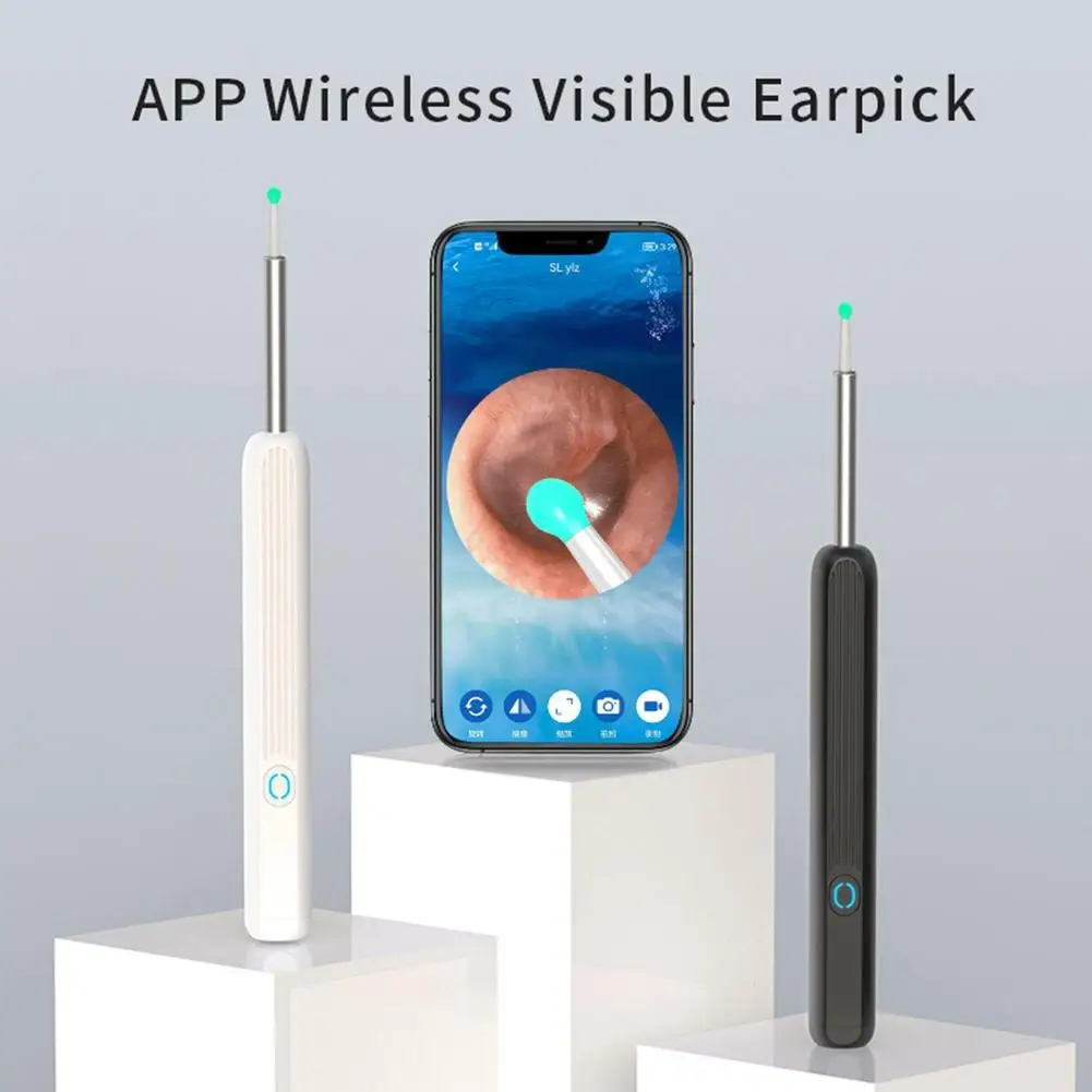 Wireless Visible Earpick Medical Otoscope Camera Spoon Replacement Cleaning Earwax Removal Tweezers Endoscope Body Care