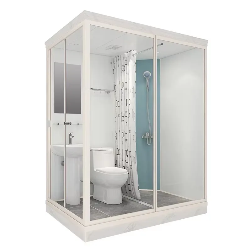 Set Cabinet Complet Baby Hotel Equipment Large Bathrooms Prefabricated Suite Complete Smc Bathroom