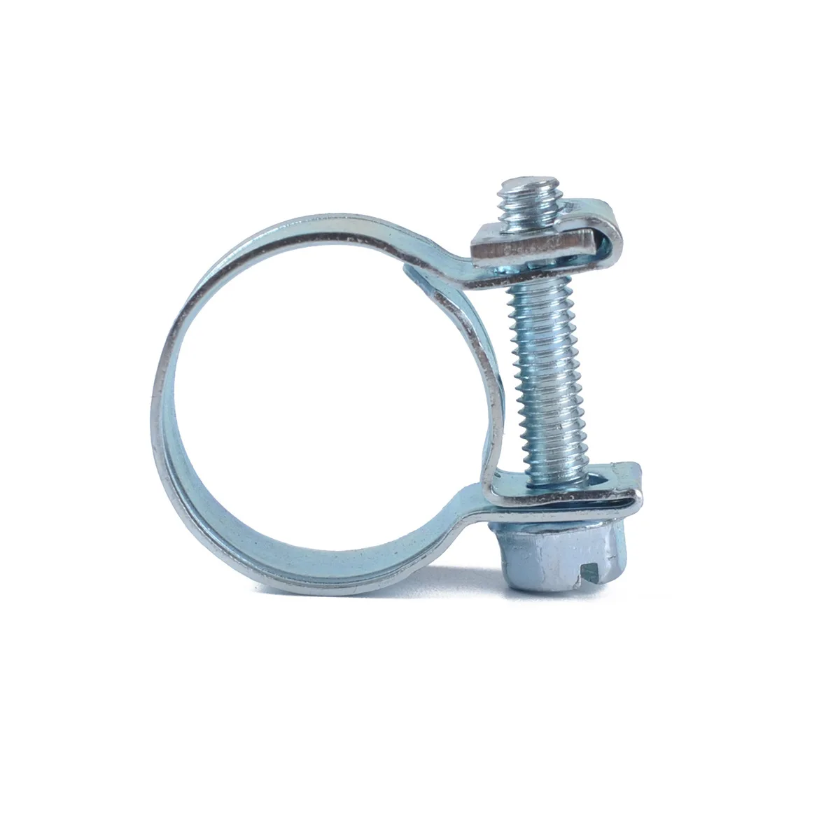 10pcs 6-34mm Zinc Plated Steel Mini Hose Clamps Car Fuel Line Hose Clamp Kits Auto Diesel Petrol Pipe Clips