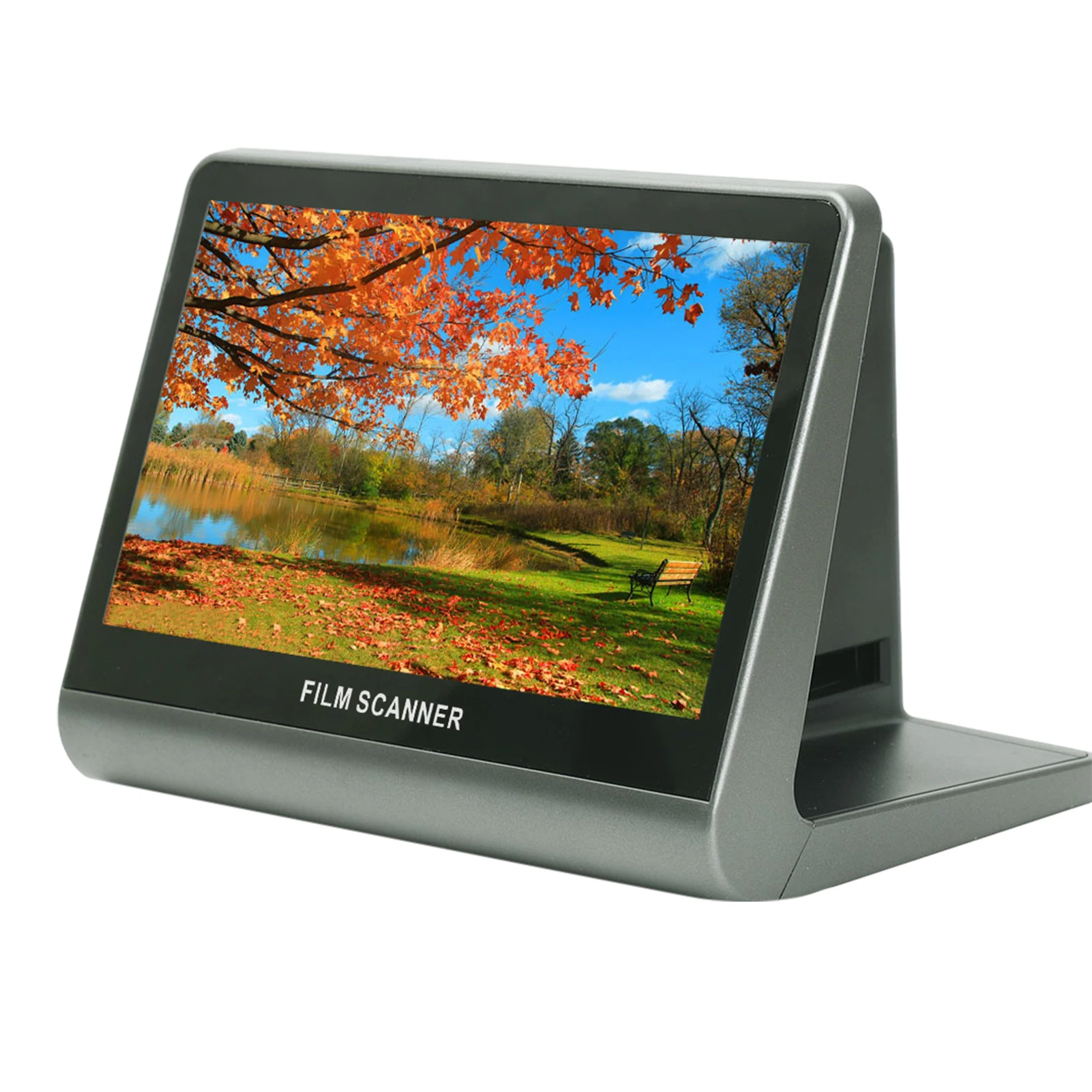 Bisofice Film and Slide Scanner 7'' LCD Screen for 135 Film(36*24mm)/126KPK /110 Film16GB Support APP 48W Pixels Display