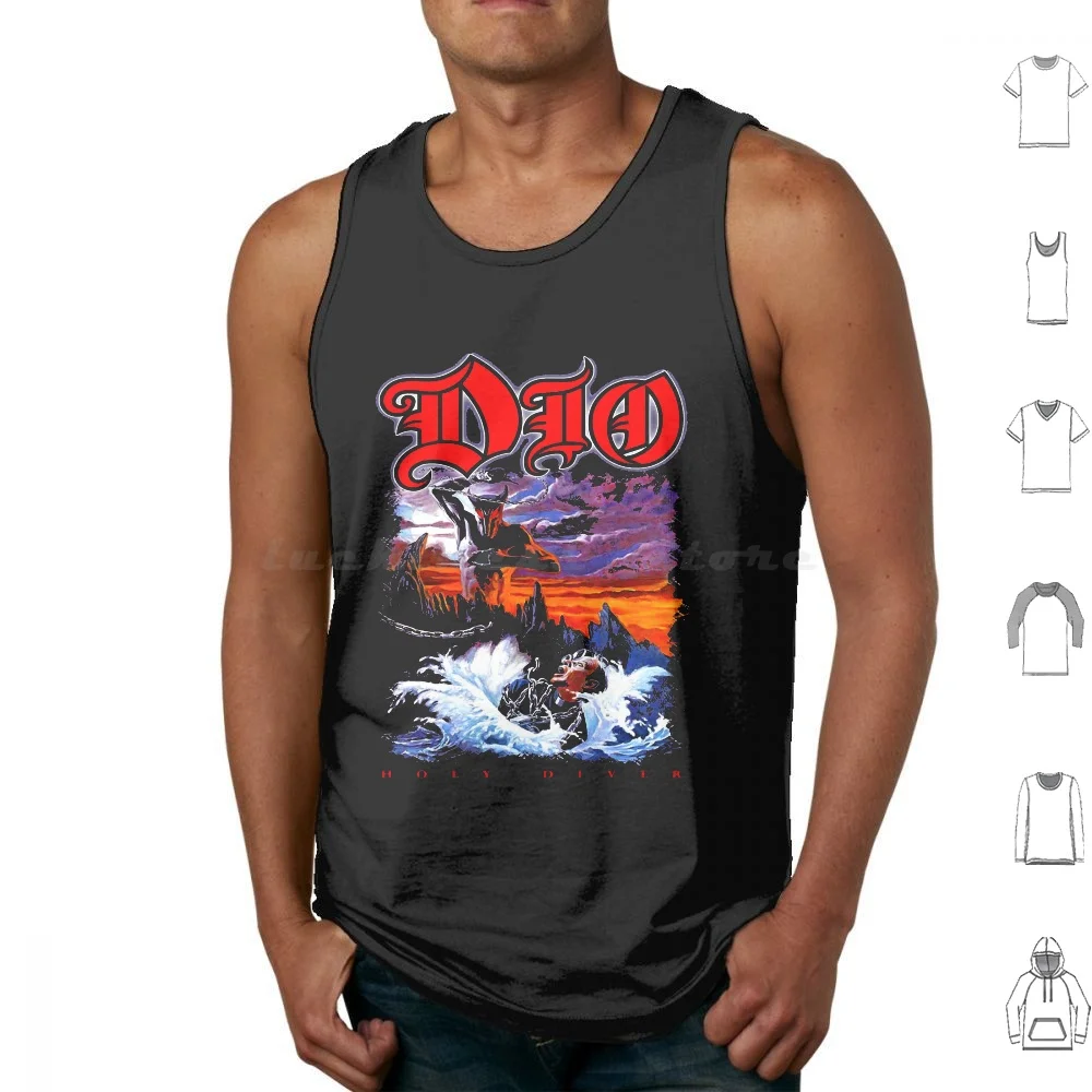 Holly Diver Dio Ronnie James Trending Relaxed Fit T-Shirt Tank Tops Vest Sleeveless Trending Stuff Long Sleves Discount