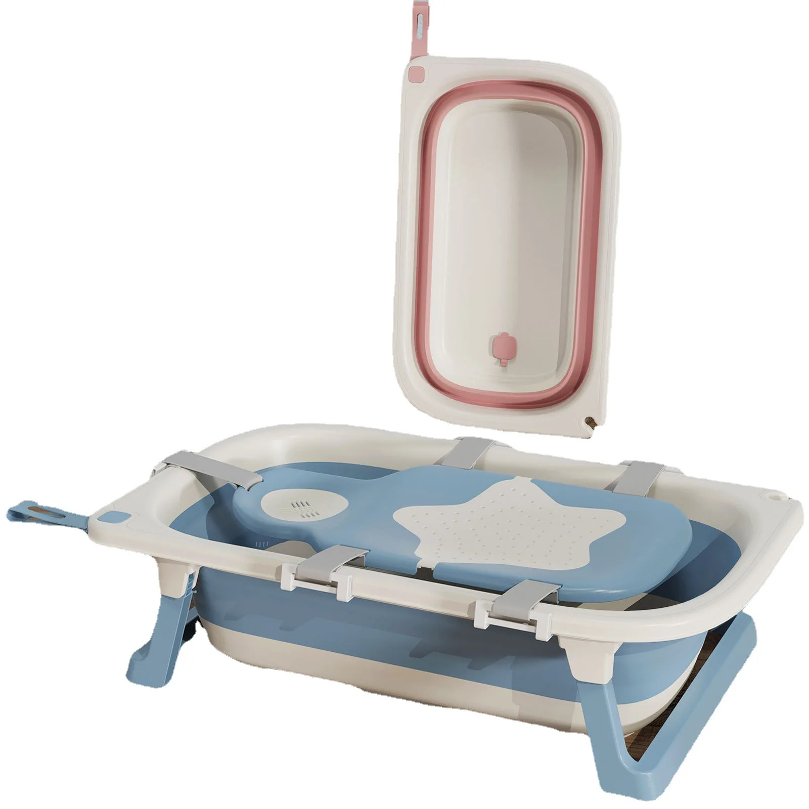 Newborn babies and children folding baths for easy on-the-go carrying and a variety of styles to choose from