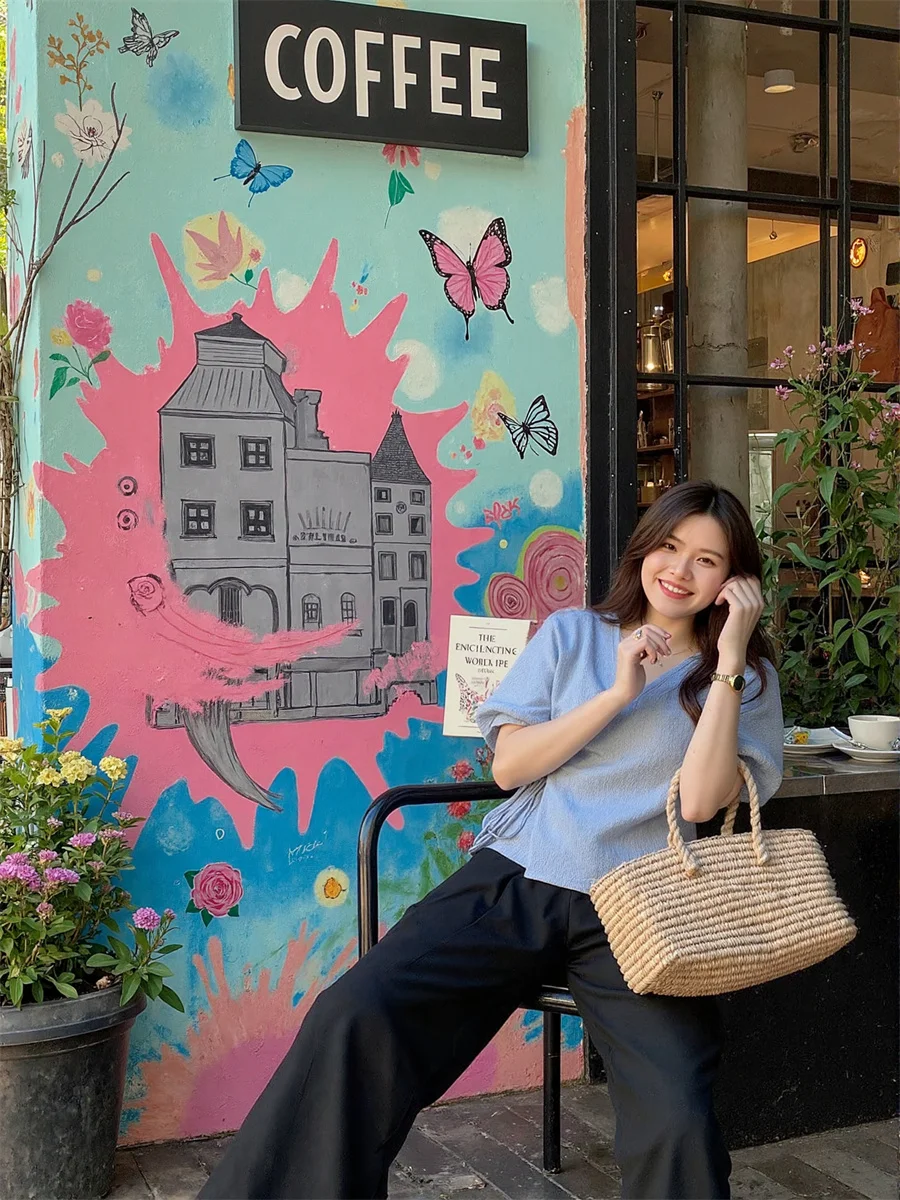 

Apricot Women'S Long Sleeve Blouses Puff Sleeve Vintage Cotton Short Outerwear Elegant Plus Size Lady Tops Chic Fashion Autumn