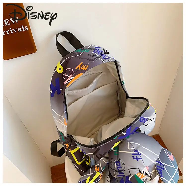 Disney Mickey\'s New Cool Doll Backpack Fashion High Quality Women\'s Backpack Cartoon Casual Versatile Hip Hop Men\'s Backpack