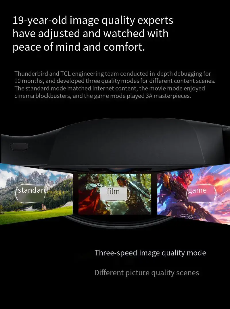 TCL Rayneo Air 3 Smart AR glasses HD Viewing Portable Screen 120Hz High Refresh Handheld Giant Screen VR Glasses