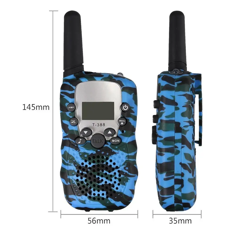 Kids Walkie Talkies T388 22 Channels 2Way Radio Interphone with