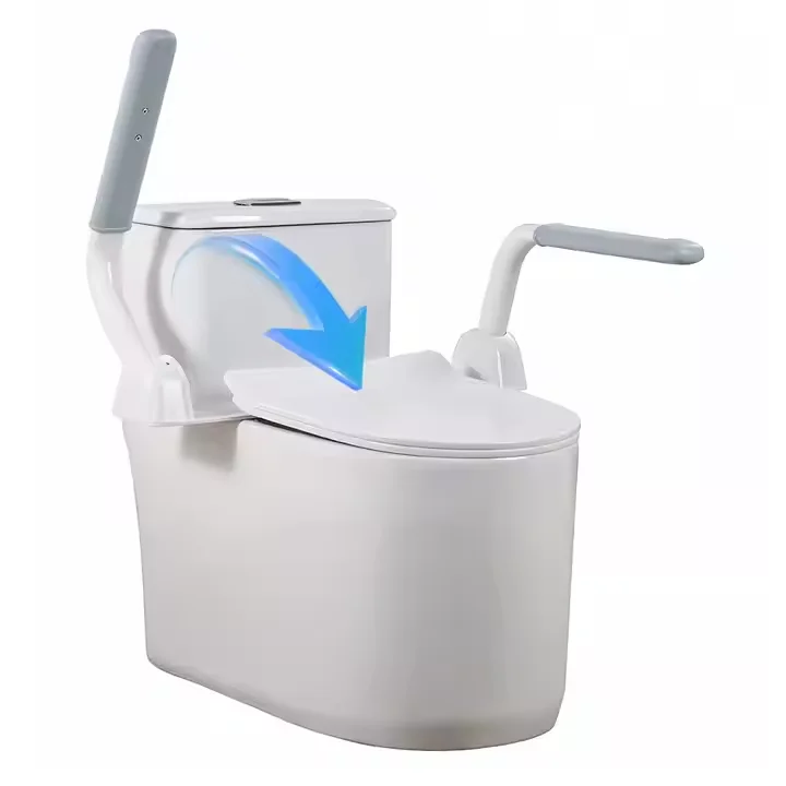 Apoio de braço dobrável e antiderrapante sem instalação, corrimão de segurança para idosos e crianças, barras de apoio para vaso sanitário