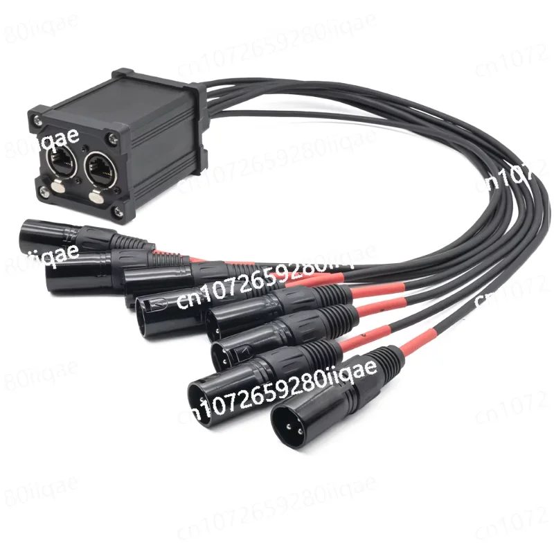 XLR Audio Snake 8-channel 3-pin 2pcs RJ45 Multi-Network Breakthrough, for stage and studio men