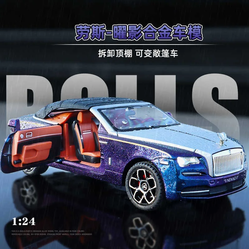 1:24 Dawn High Detail Alloy Luxury Car Model Sound Light Ornament Collectible Gift for Auto Enthusiasts