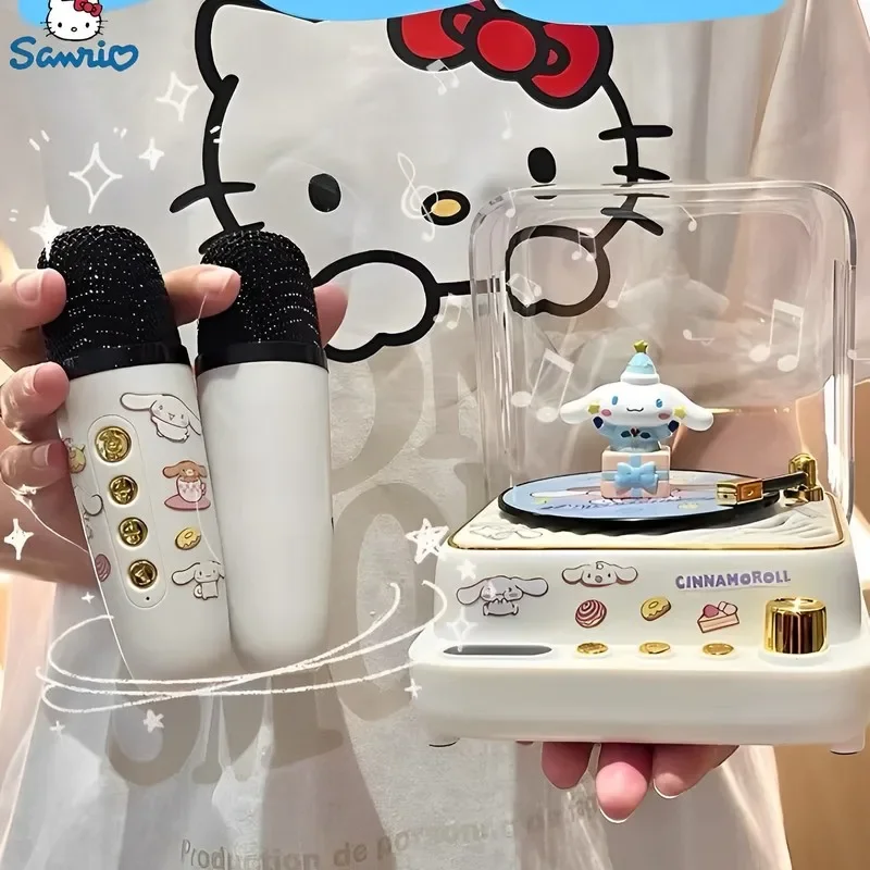 Sanrio Hello Kitty Bluetooth Speaker Kawaii Cartoon Pachacco Bluetooth Speaker With Microphone Toys Girls Festival Xmas Gift