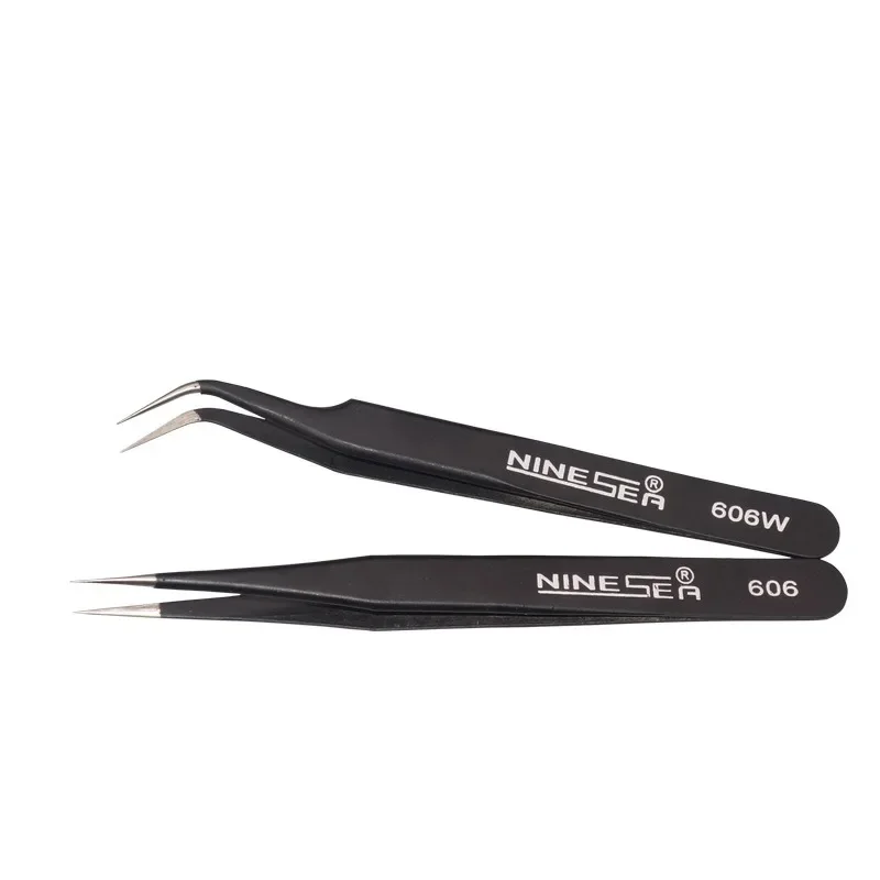 606/606W Precision Tweezers High Hardness Anti-Static for DIY Military Model Making Tool Water Decal Work Hobby Craft Project