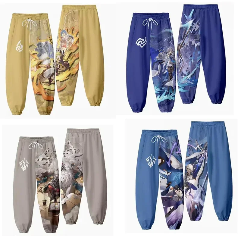 Honkai star rail 3D joggers pants men/women casual trousers hip hop sweatpants Bronya Rand Tingyun Yukong hook cosplay costume