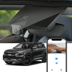 Fitcamx 4K Dash Cam for Kia Seltos 2021-2026, Car Camera with UHD Recording & Wide View, Night Vision