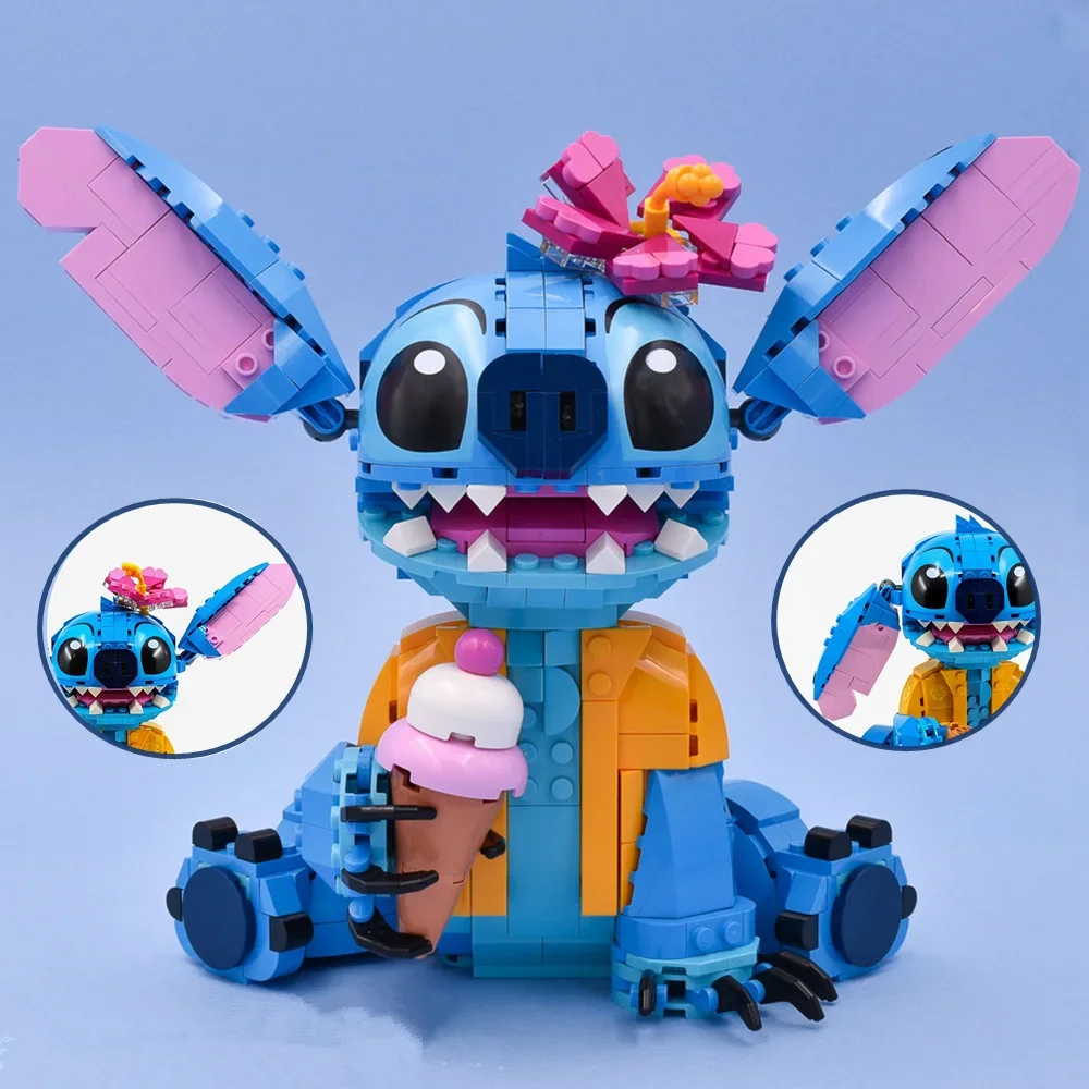 Miniso DISNEY Stitch STARS Baby Aliens Monsters, bloques de construcción, modelo de minibloque, exhibición de dibujos animados, juguetes, regalo de