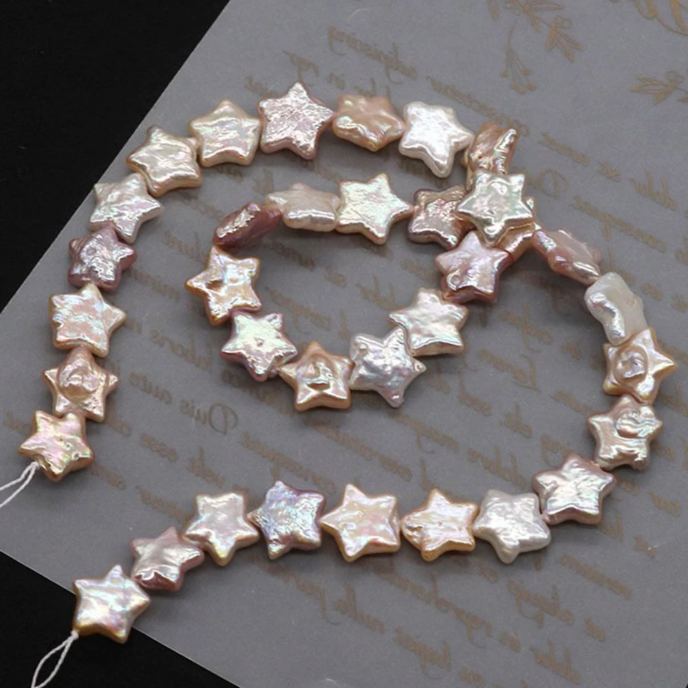 

12-13mm Natural Freshwater Pearl Star Shaped Purple Baroque Pearl Loose Beads Suitable For Necklace Bracelet Crafting Supplies