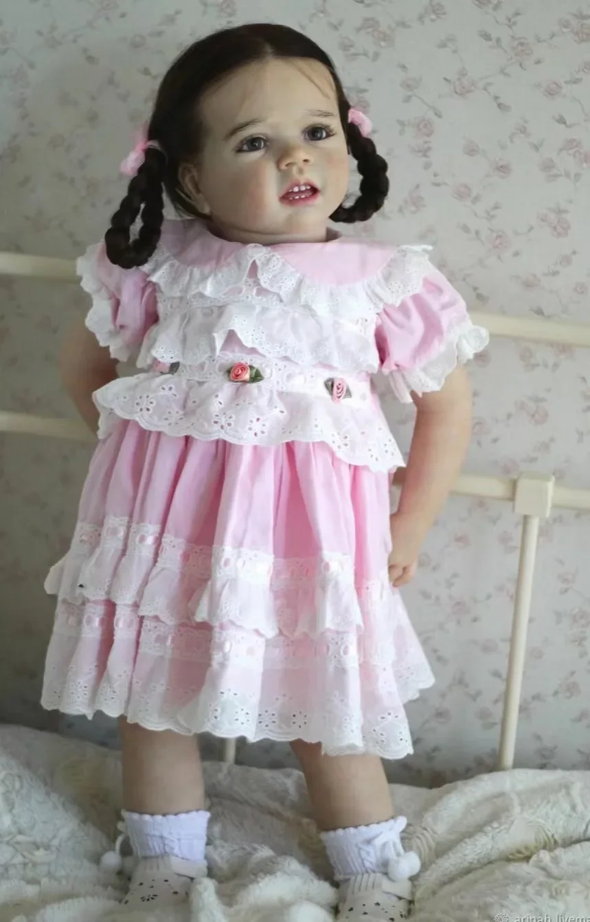 Art Doll Collection 70cm Reborn Baby Doll Wini With Hand-Rooted Hair Real Reborn High Quality Painting Dolls For Girl