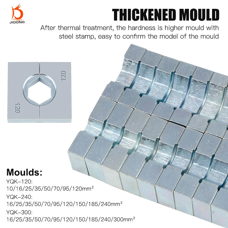 YQK-120 Hydraulic Tools Copper Aluminum Nose Pliers for Fast Terminal Crimping Manual Crimping on 10-120mm2 Cable Terminals Lugs