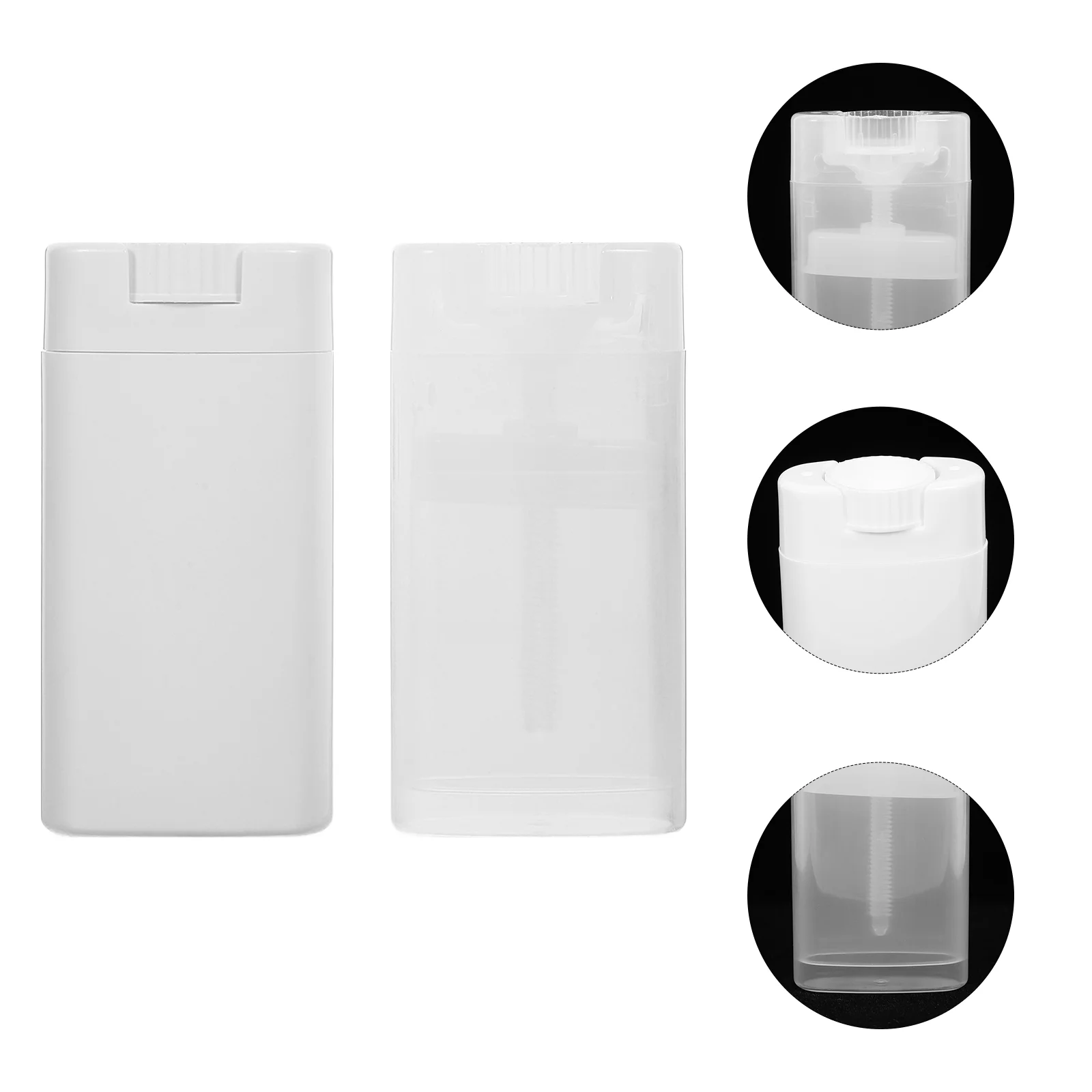 

Deodorant Cream Bottle Containers Paste Body Bottles Empty for Home Refillable Sub Dispenser Oil