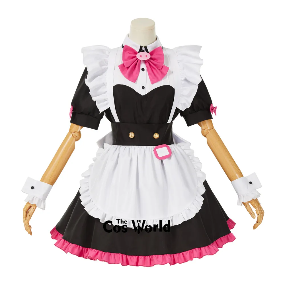 Akiba Maid War Nagomi Wahira Ranko Mannen Yumechi Shiipon Zoya Apron Dress Uniform Outfits Anime Cosplay Costumes