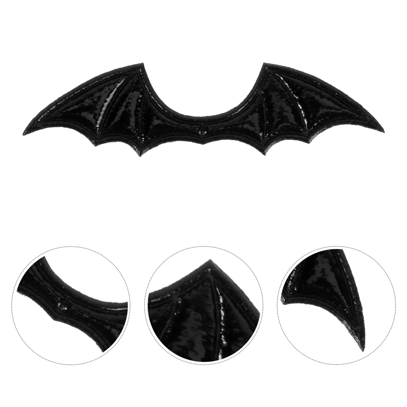 

10pcs Wings Hair Accessories Black DIY Craft Supplies for Shoes Clothes Bags Hair Decor Halloween Party Costume