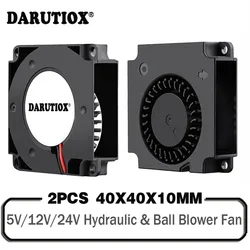 2PCS 40mm 3D Printer Fan 12V 24V 5V 4010 Blower Printer Cooling Accessories DC Turbo Blower Fan Radial Fans 40x40x10mm