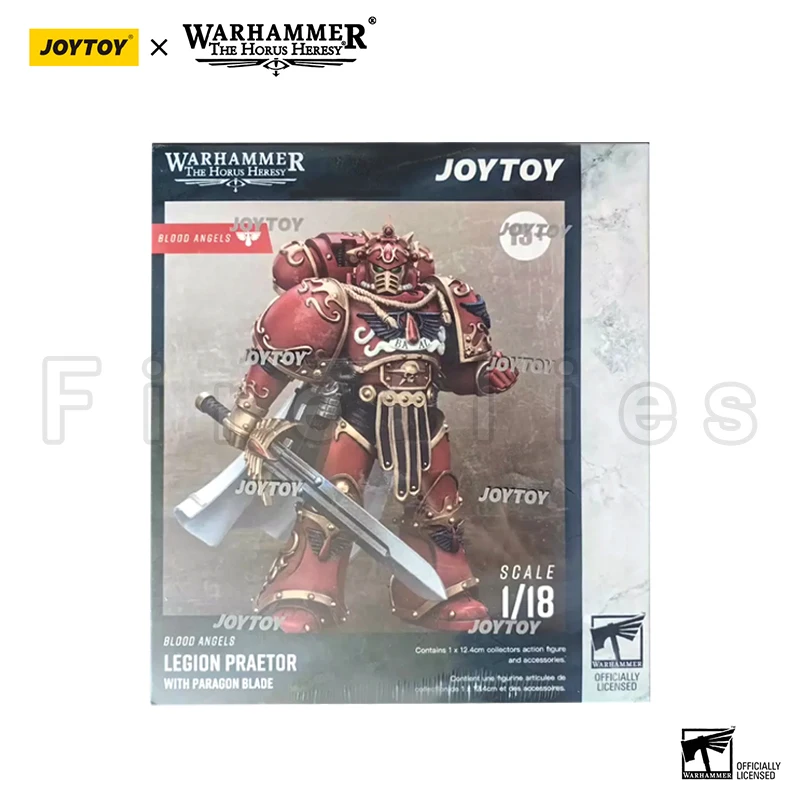 Figura de acción JOYTOY, Horus Heresy Blood Angels Legion Praetor con hoja Paragon, juguete de Anime, 1/18