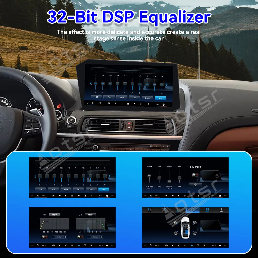 For BMW 6 Series F06 F12 F13 2011-2018 Horizontal Screen Car Radio Car Multimedia Video Player GPS Navigation Carplay Unit DSP