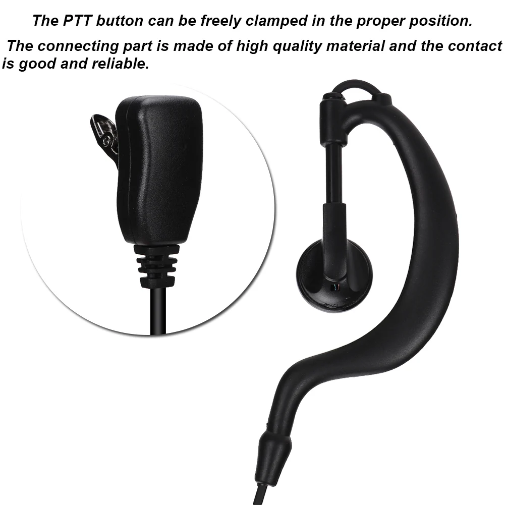 Portable Headset K head 120cm Portable Walkie talkie HD Headset Noise Reduction Intercom Earphone Black Walkie talkie Headset