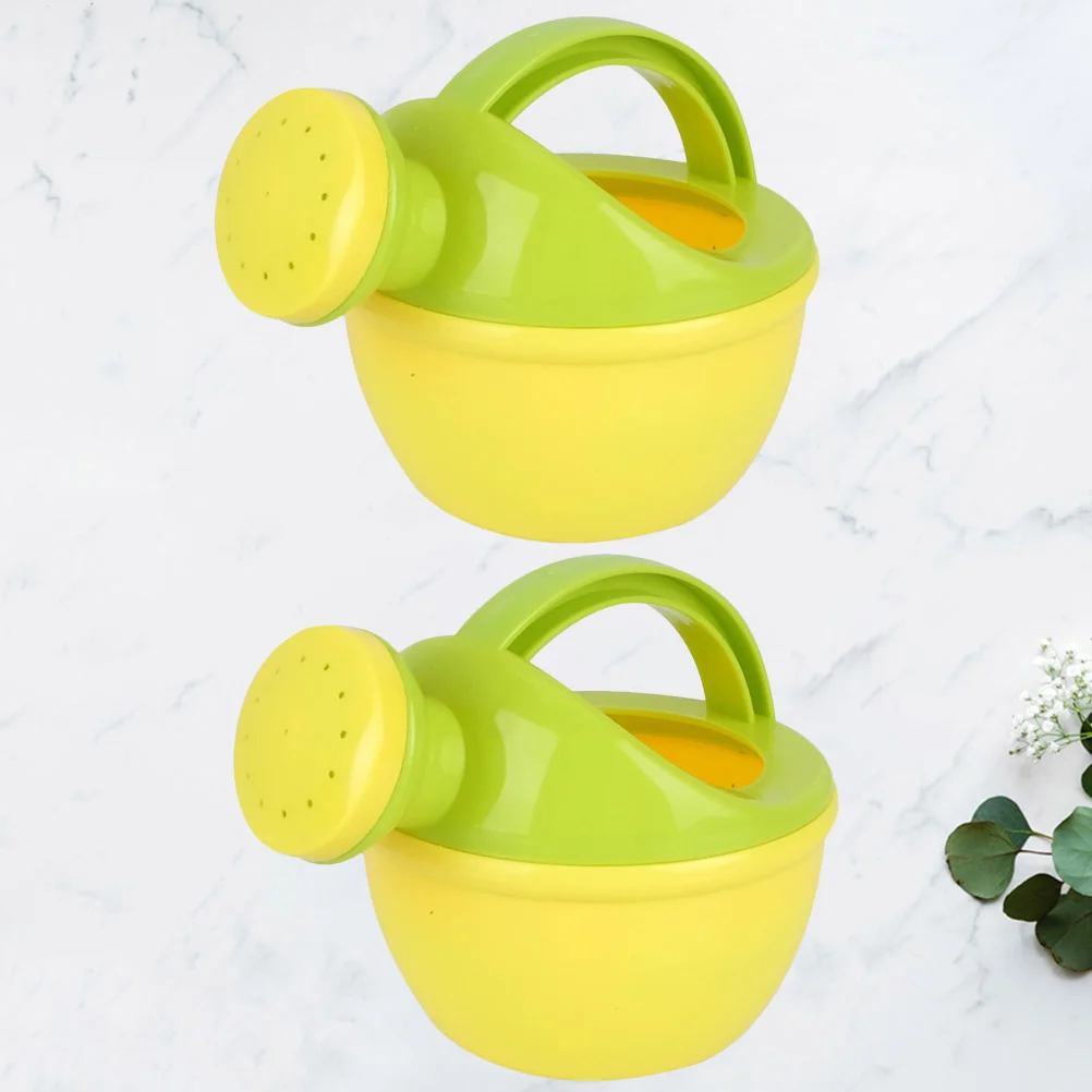 

2 PCS Baby Watering Can Tub Bath Toy Bathtub Playing with Sand Pot Toddler Child