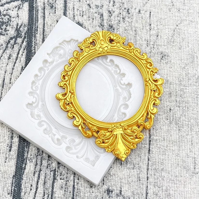 Photo Frame Silicone Mold for Sugarcraft Resin Cupcake Baking Fondant Cake Decorating Tools