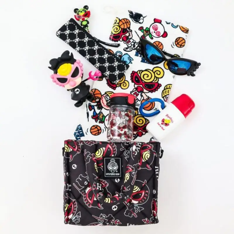 New Cute Hysteric Mini Handbag Cartoon Print Large Capacity Shoulder Bag Fashion Portable Commute Zipper Storage Bag Friend Gift view 2
