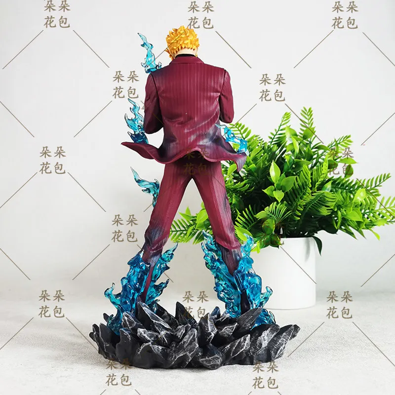 One Piece Sanji Anime Figure Gk Statue Hand Made Cartoon Surrounding Desktop Office Ornament Birthday Gift 25cm Anime Model view 5