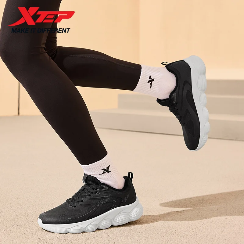 

Xtep Jumping Shoes, зимние женские тренировочные кроссовки со стабильной подушкой, удобная хлопковая обувь на шнуровке 876418370032