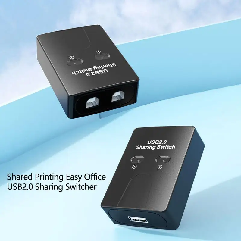

USB-переключатель, 2-портовый ручной USB-концентратор, два компьютера, Share U-дисковые принтеры, два входа в одном выходе, USB2.0 Sharer
