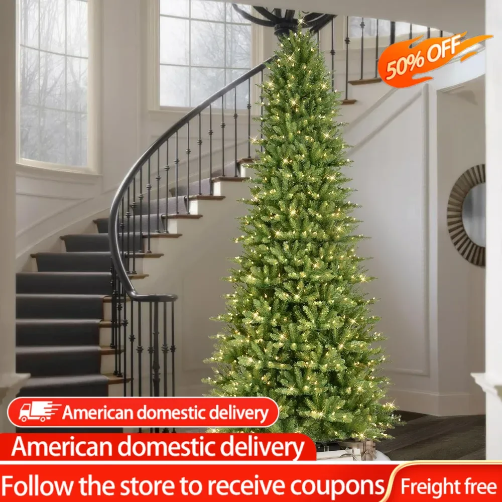 10 Foot Pre-Lit Slim Fraser Fir Artificial Christmas Tree with 900 UL Listed Clear Lights, Product Dimensions53