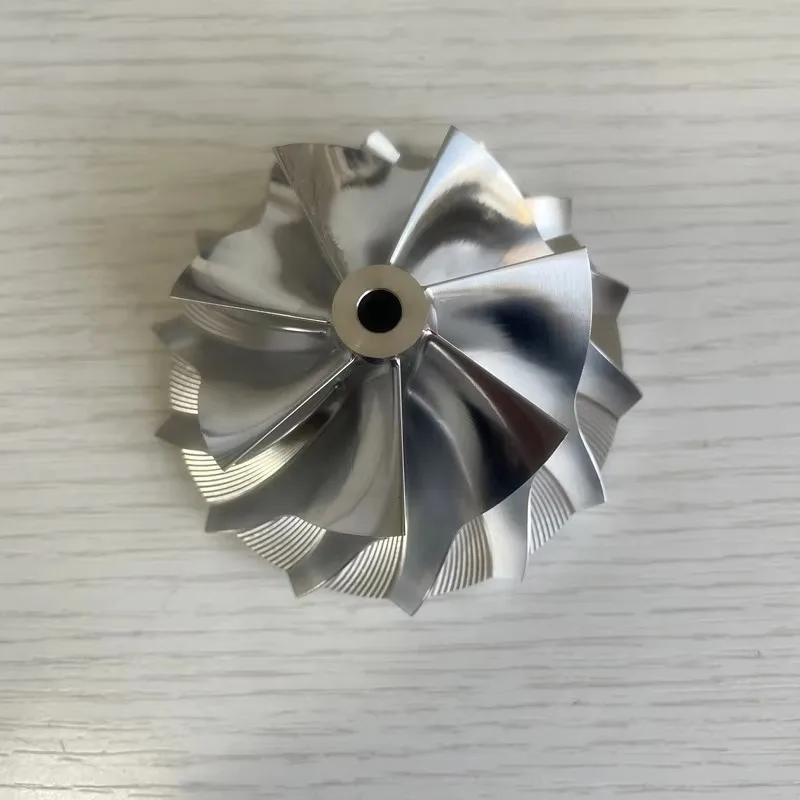 B58 inverse 58.00/76.13mm 7 + 7 lames Style LEP haute Performance Turbo fraisage/aluminium 2618/roue de compresseur à billettes