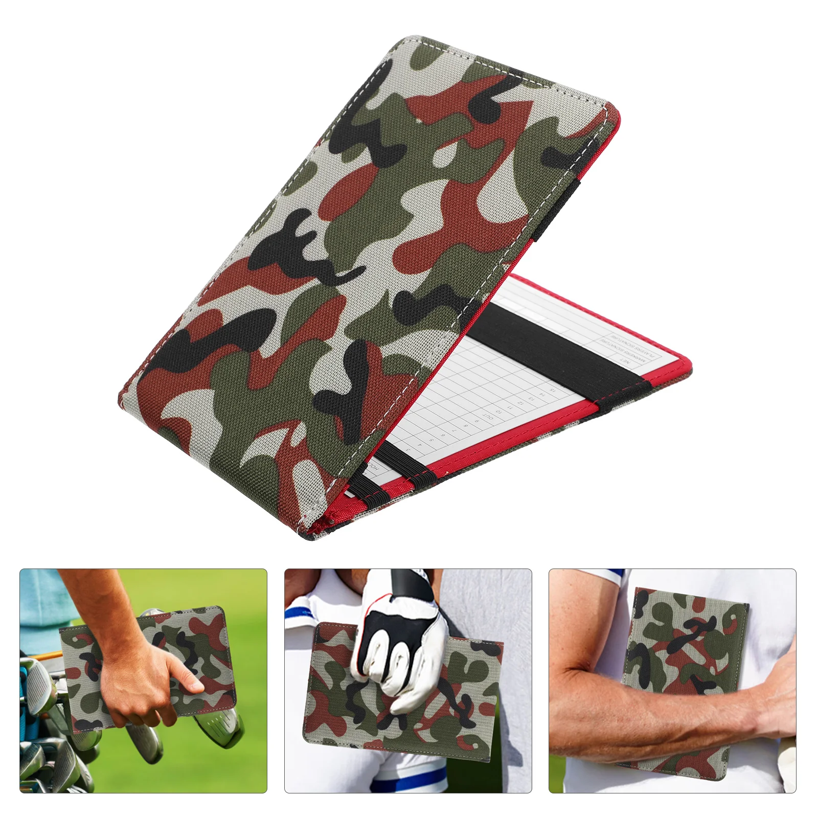 

1Set Golf Scorebook Portable Lightweight Oxford Cloth Durable Score Recording Notebook Golf Scorecards Protector Gift