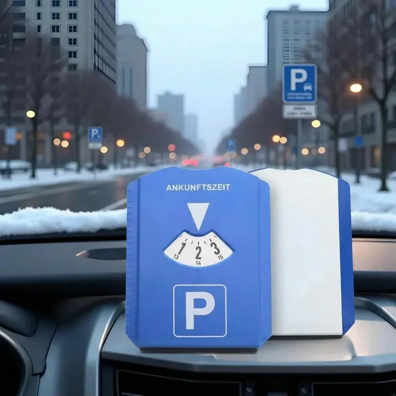 Adjustable Arrival Time Parking Timer Disc Portable Car Dashboard Parking Permit Accessory