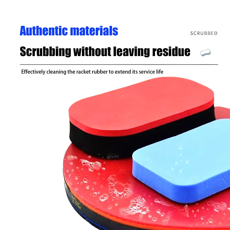 

1Pc Portable Red Table Tennis Racket Cleaner Dust Remover Pong Paddle Rubber Sponge Eraser Wipes Tool For Paddles