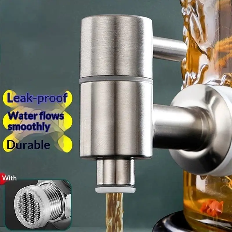 Water Dispenser Switch Tap Leakproof Stainless Steel Faucet Cask Valve Switch 1 Pcs For Beer Special Juice Faucet Valve