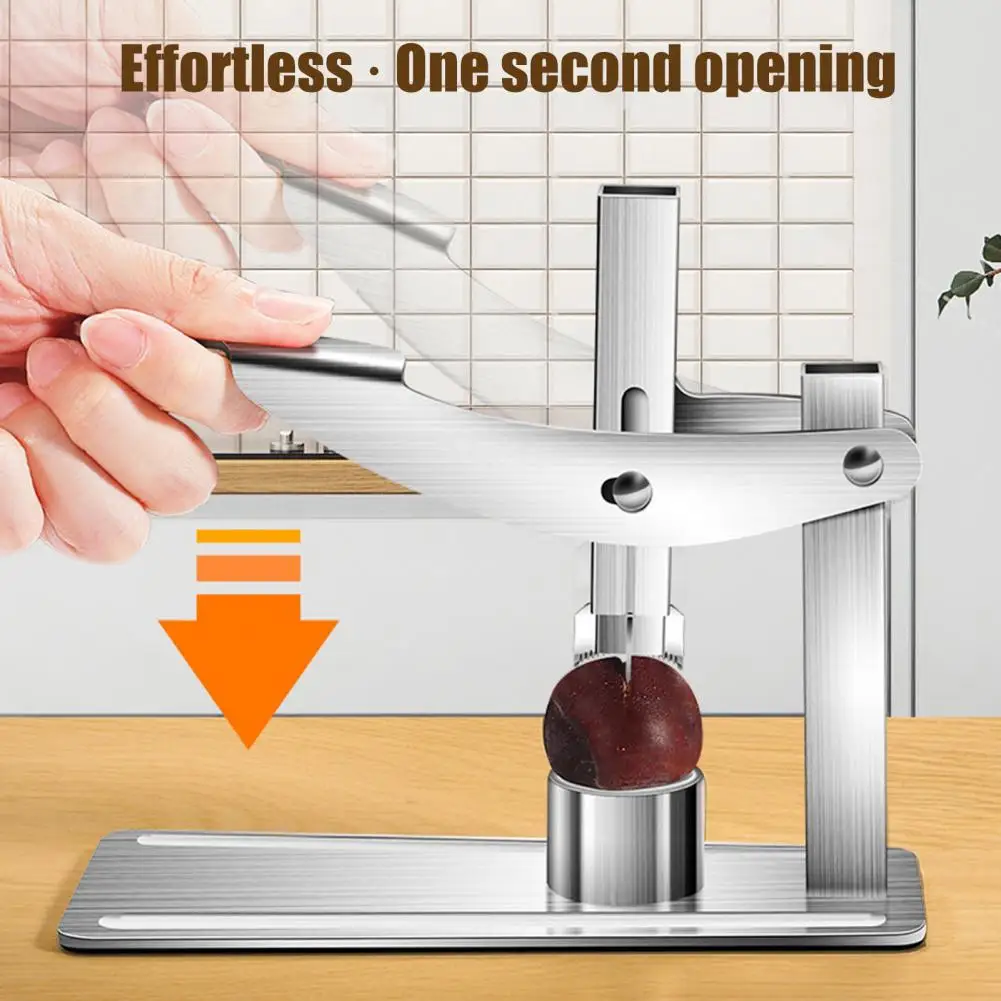 Kitchen Nutcracker Gadget Stainless Steel Opener Nutcracker Clip Multifunction Pecan Walnut Cutter Plier with Serrated Blade